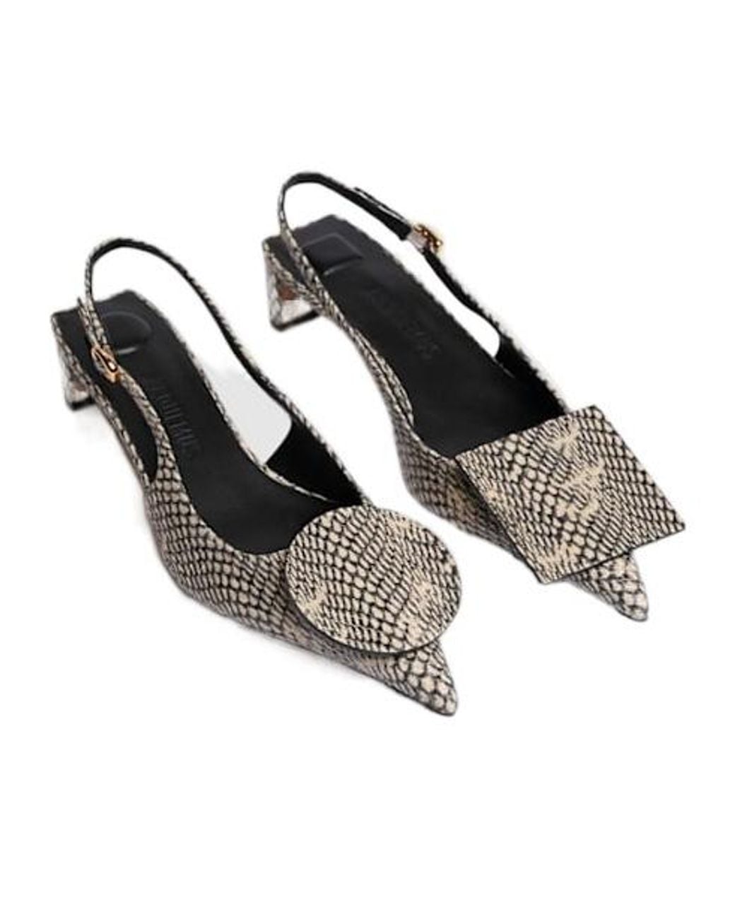 Jacquemus Brown Slingback With Block Heel