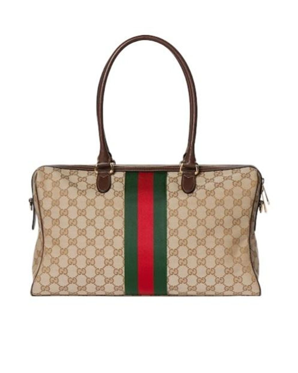 Gucci Brown Borsetto Large Boston Bag