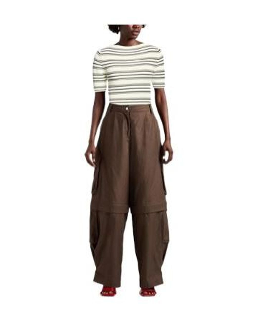 MAX&Co. White Striped Jumpers