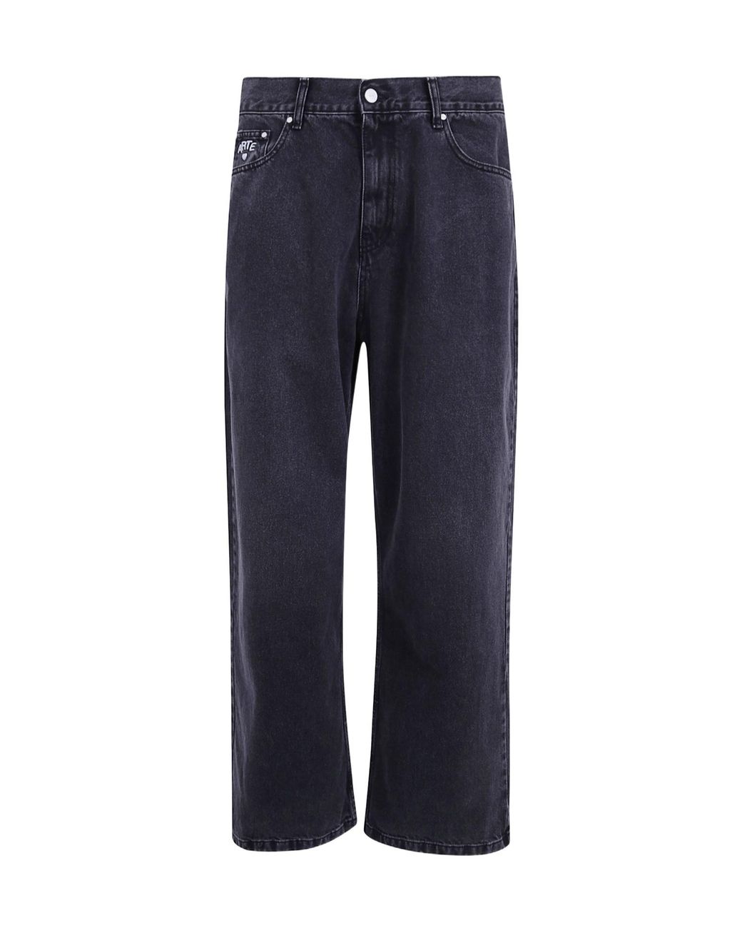 Arte' Blue Faded Effect Straight Leg Jeans for men