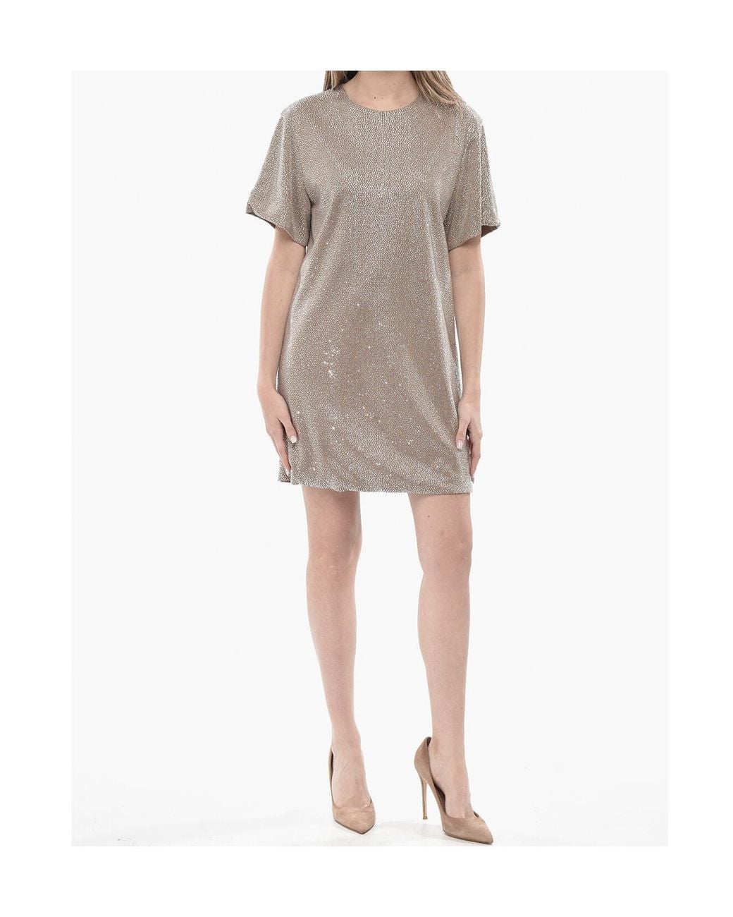 GIUSEPPE DI MORABITO Multicolor Rhinestone Mini Dress