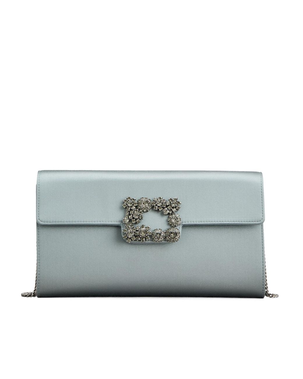 Roger Vivier Gray Efflorescence Clutch