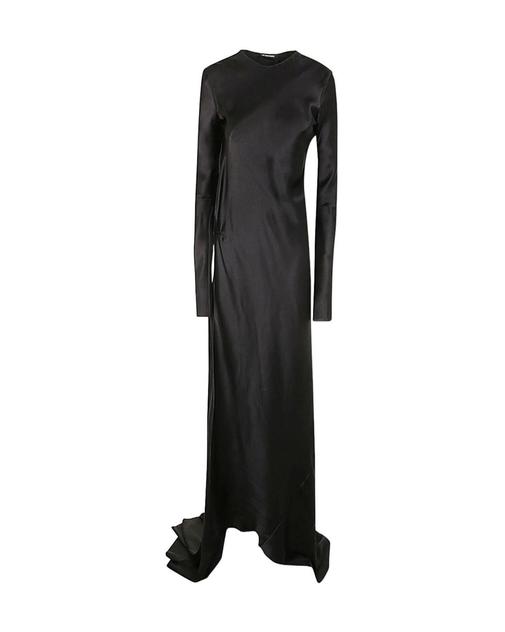 Ann Demeulemeester Black Long-Sleeve Dress