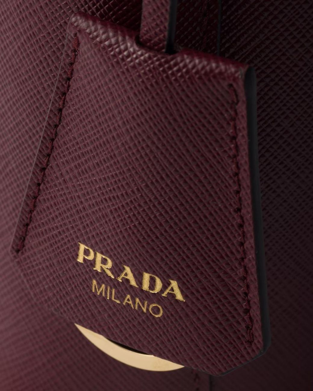 Prada Red Saffiano Leather Mini Bucket Bag