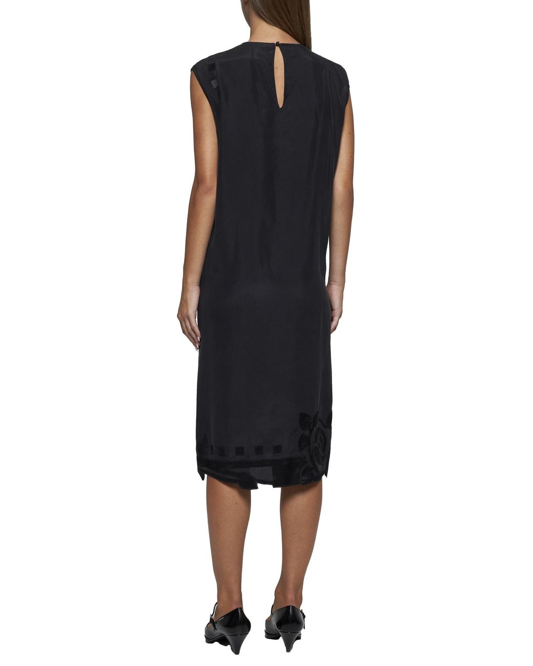 Prada Black Crewneck Sleeveless Dress