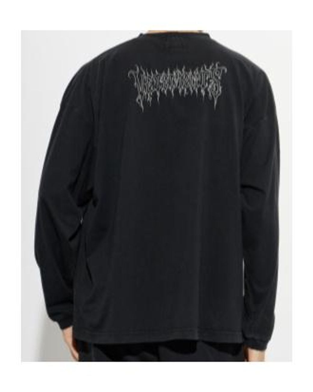 Vetements Blue Graphic Long-Sleeve T-Shirt for men