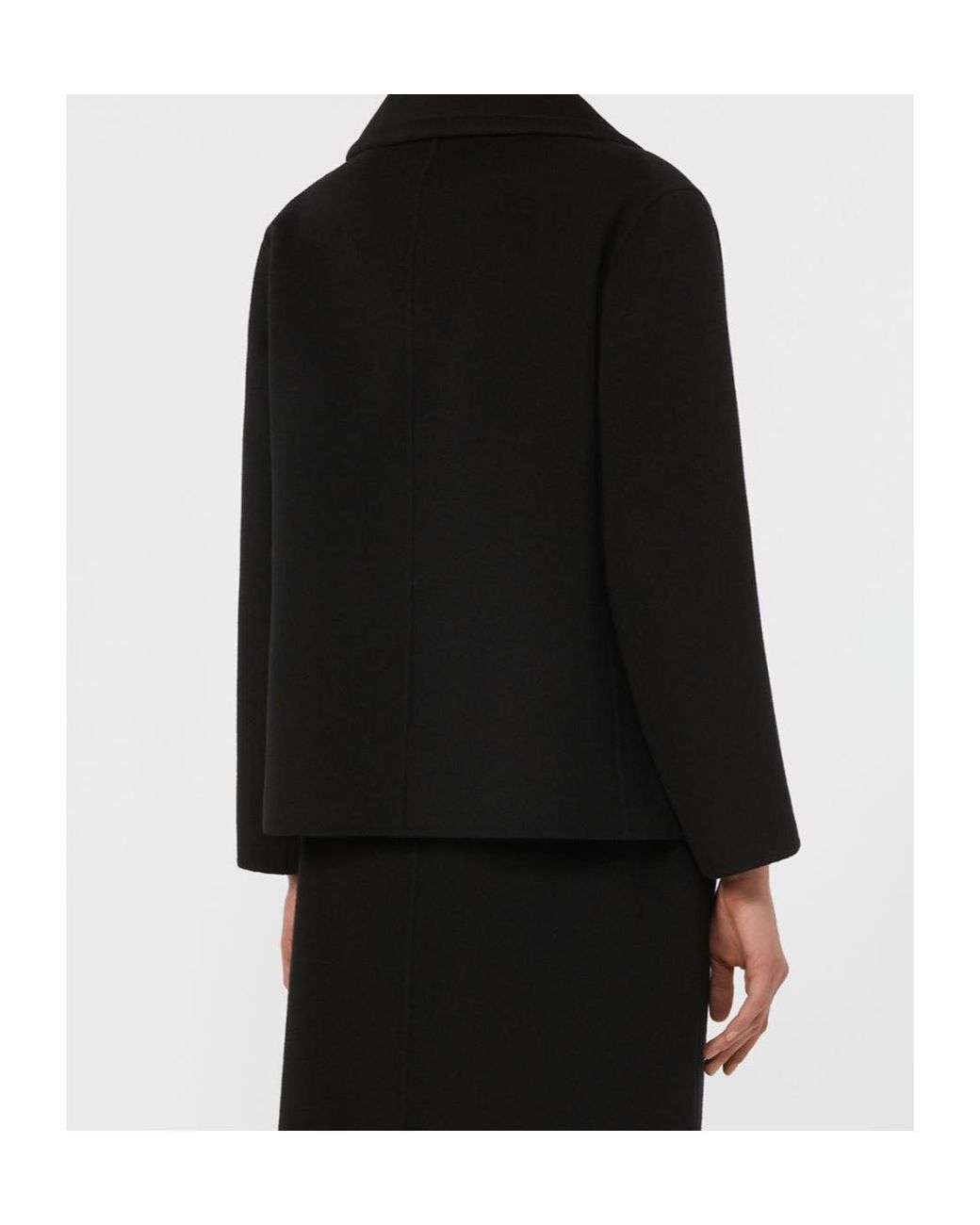 Max Mara Black 'S Elise Double-Breasted Coat