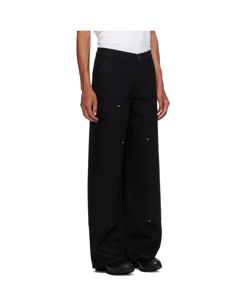 HELIOT EMIL Black Lorica Jeans for men