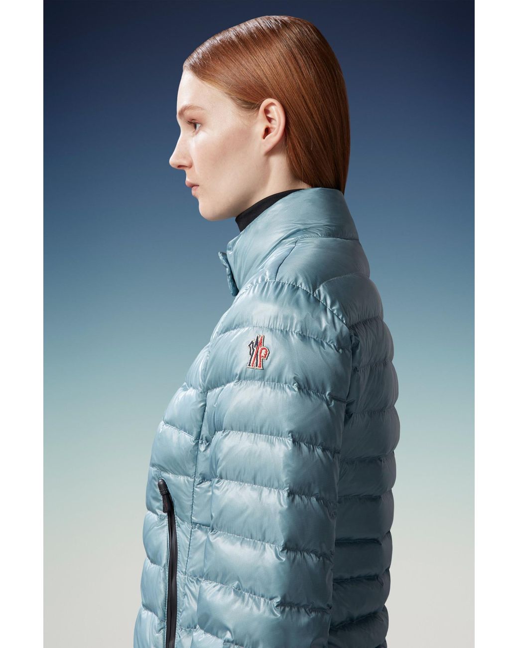 Moncler Blue Grenoble Walibi Padded Zipped Jacket