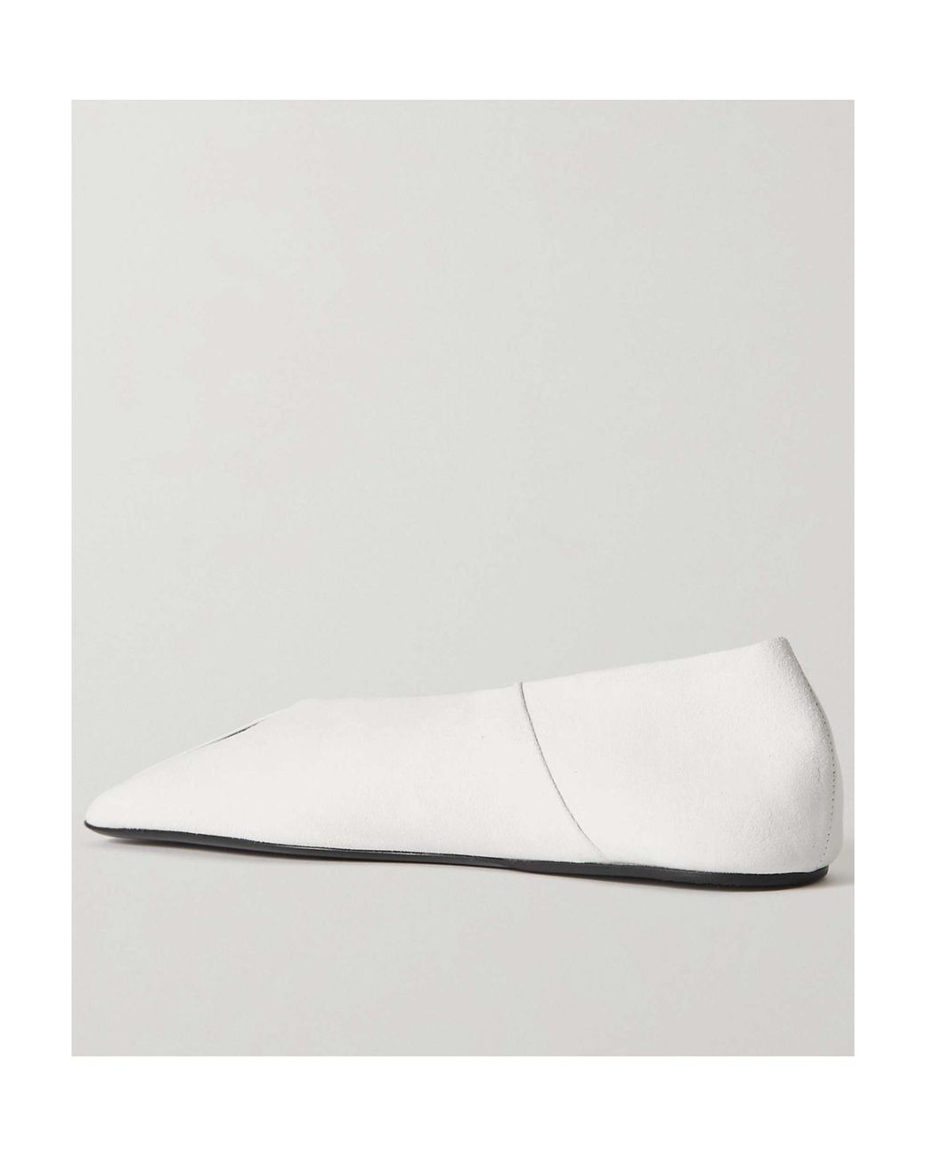 Jil Sander White Flat Ballet Shoes