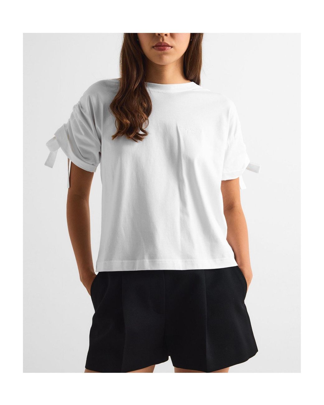 Givenchy White Pure Crew-Neck Short-Sleeve Top