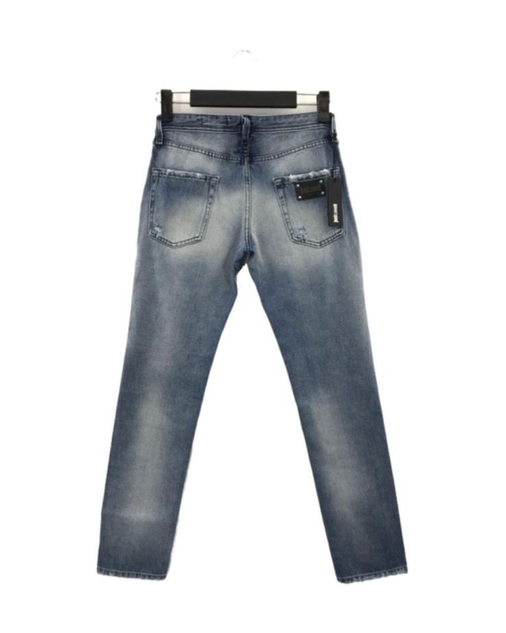 Just Cavalli Blue Straight Jeans for men
