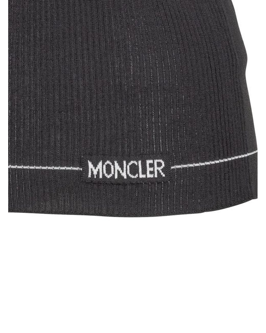 Moncler Black Turtleneck Long Sleeved Knitted Top
