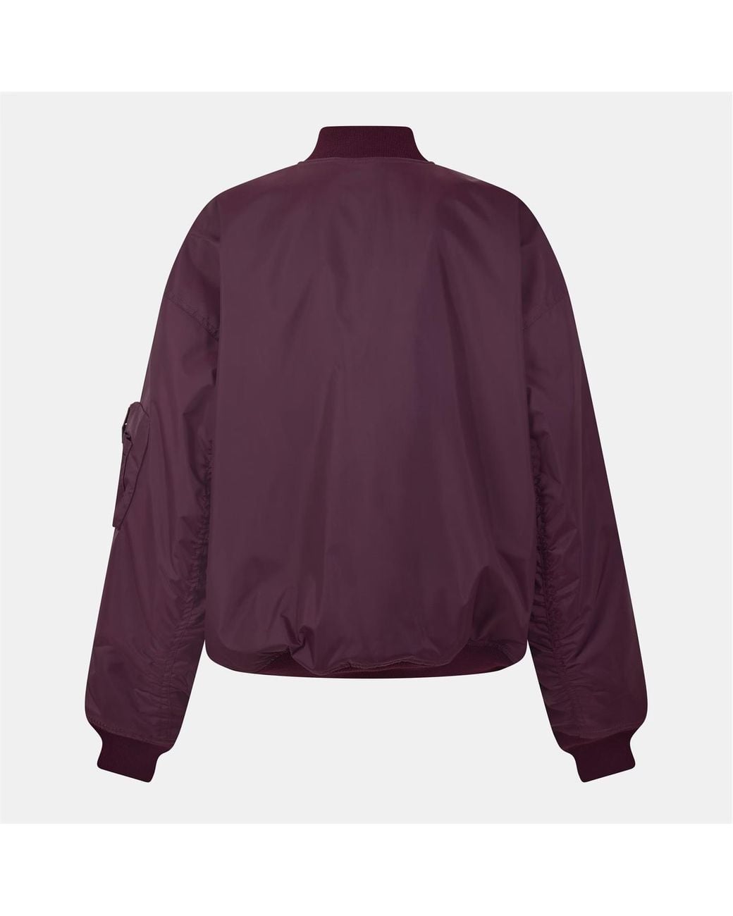 Balenciaga Purple Stand-Up Collar Casual Jacket