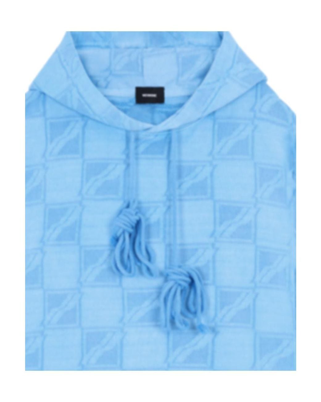 we11done Blue Printed Pattern Sweater for men