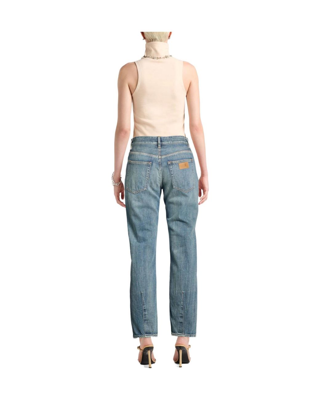 MM6 by Maison Margiela Blue Loose Fit Straightleg Trousers