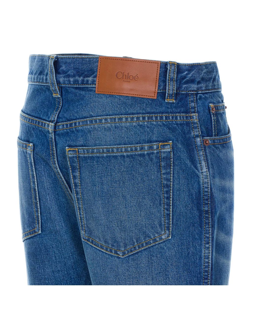 Chloé Blue Chloé High-Rise Capri Jeans