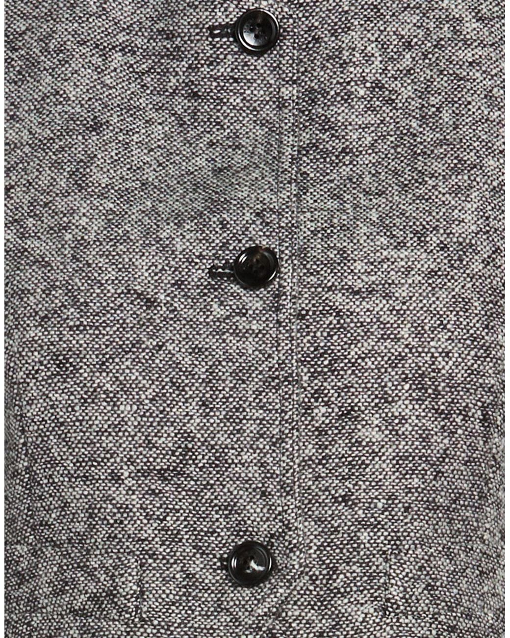 Max Mara Gray Short Sleeveless Jacket