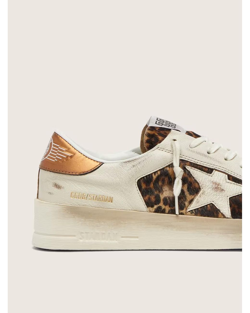 Golden Goose Deluxe Brand Metallic Stardan Printed Low-Tops