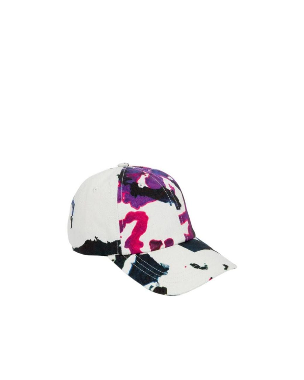 Dries Van Noten White Tie-Dyed Effect Baseball Cap for men