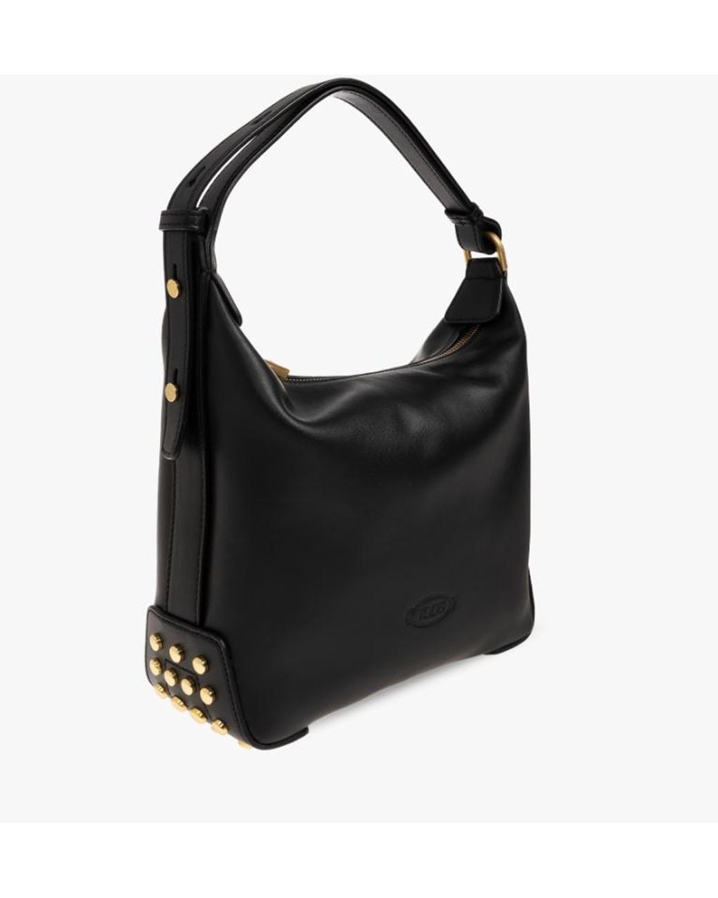 Tod's Black Mini Studded Shoulder Bag