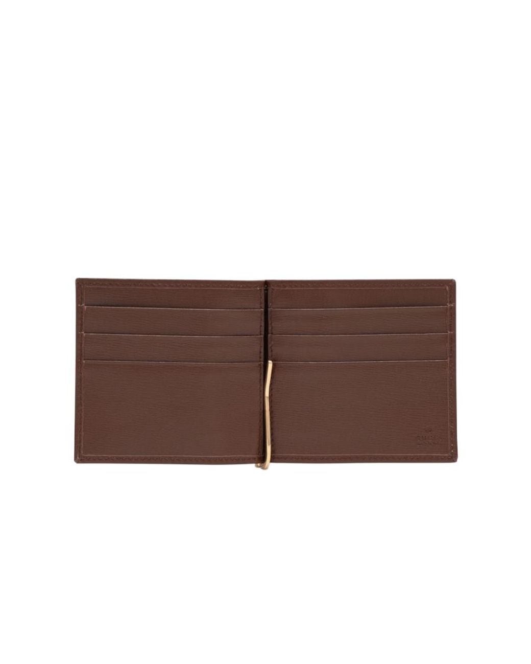 Gucci Brown Gg-Canvas Bi-Fold Wallet for men