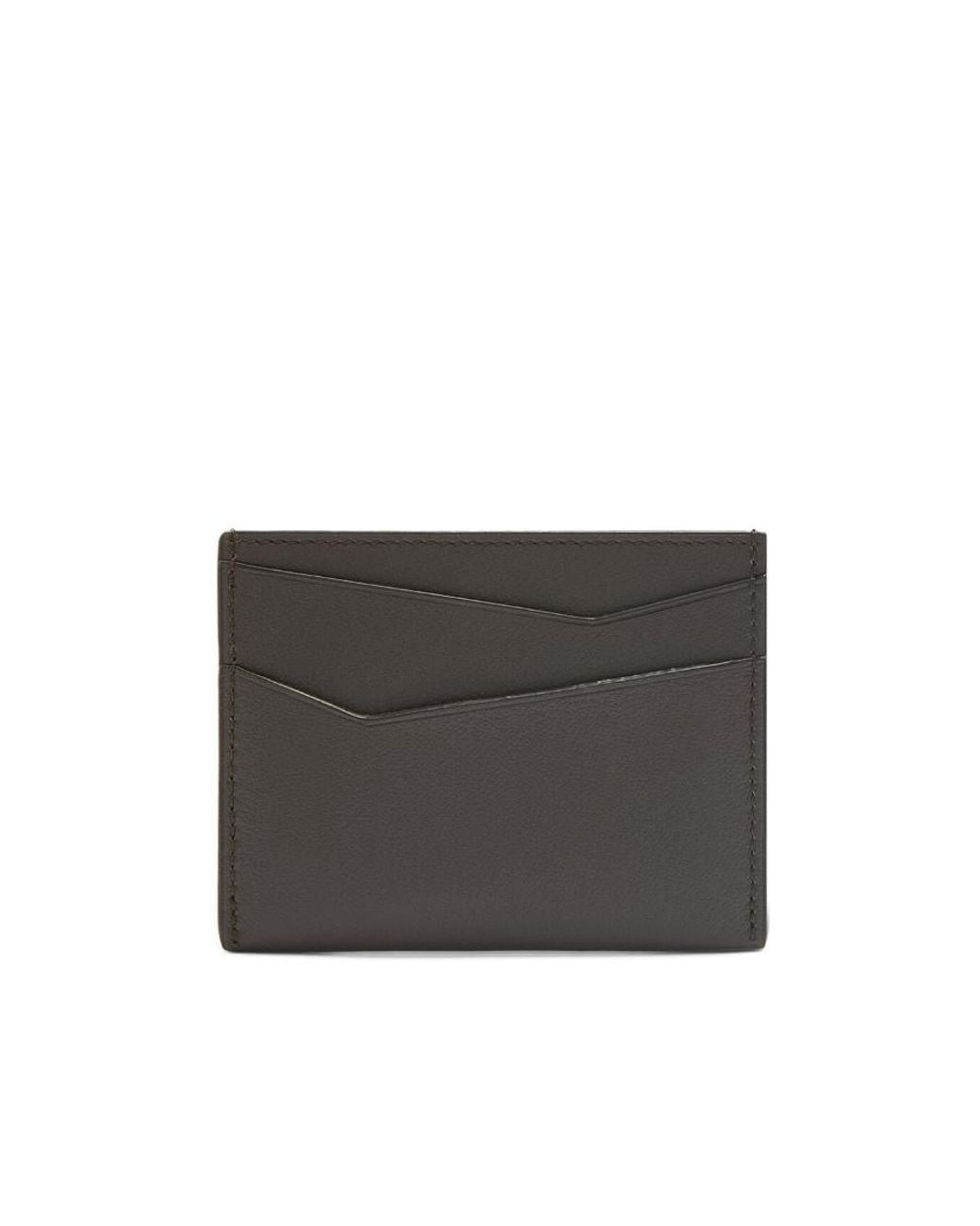 Loewe Black Logo Embossed Card Holder for men