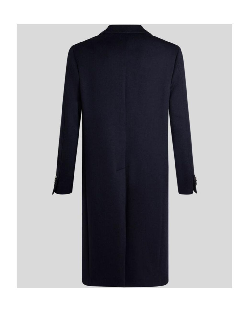 Etro Blue Cashmere Coat for men