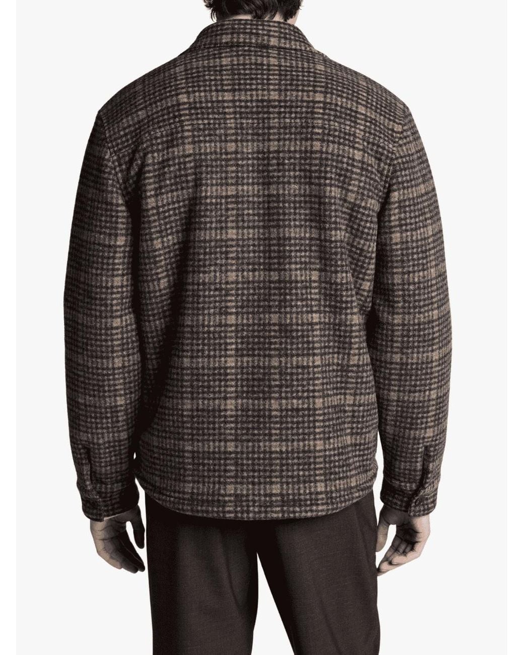 Vince Black Long-Sleeved Collared Jacket for men