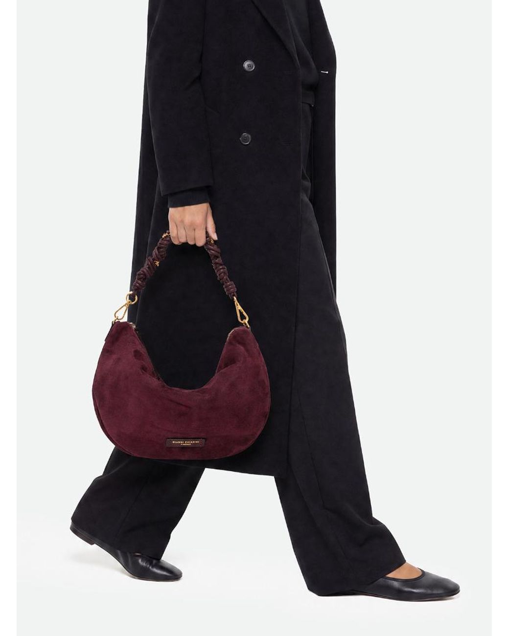 Gianni Chiarini Purple Cleo Shoulder Bag