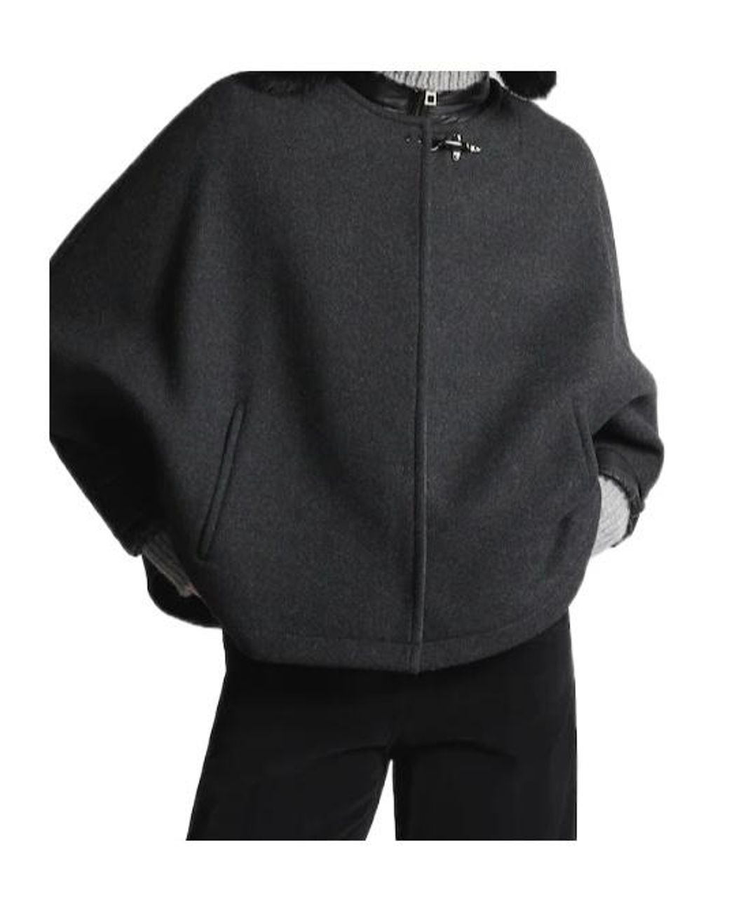 Fay Black Double-Face 3-In-1 Coat