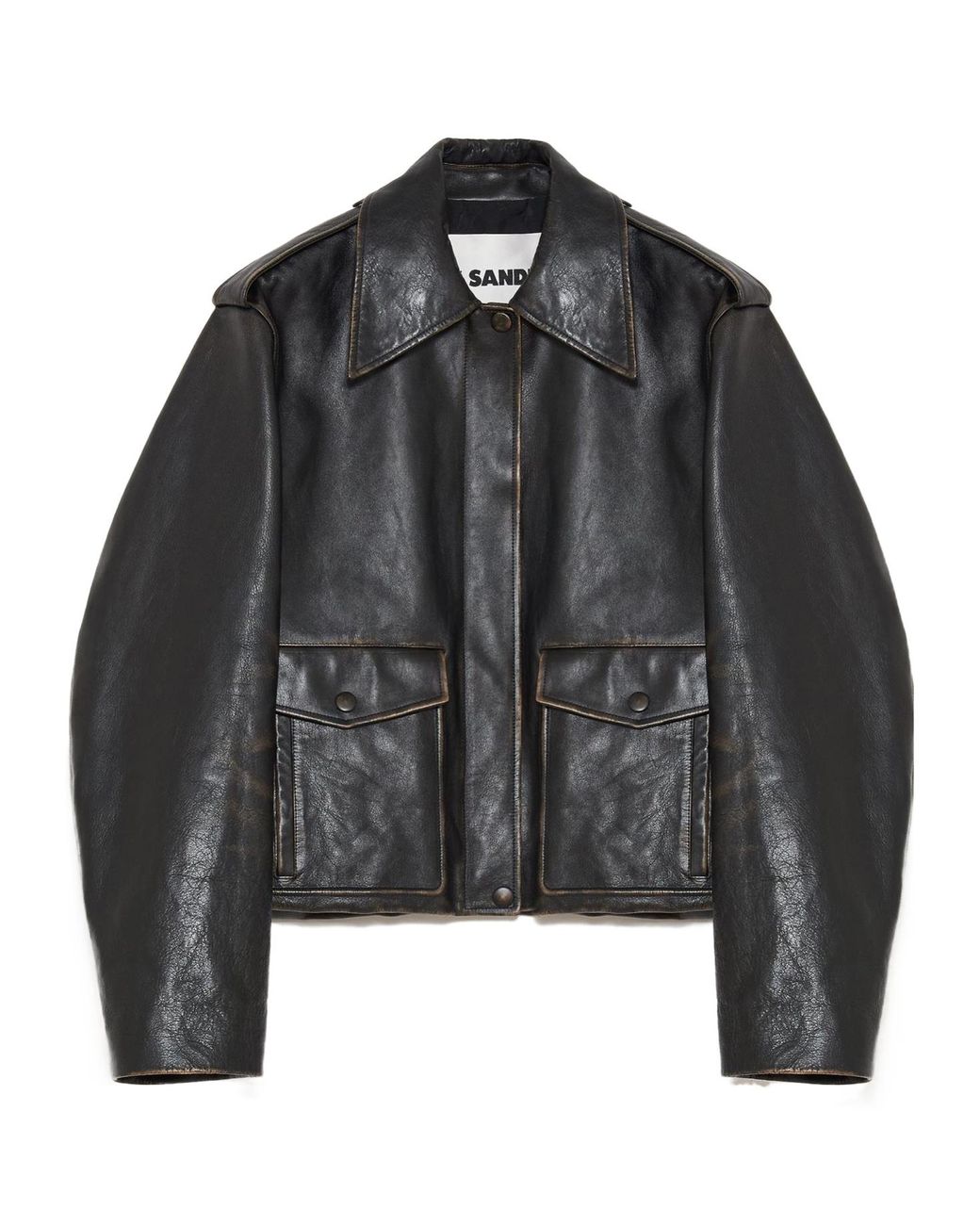 Jil Sander Black Pocket Detail Panelled Jacket