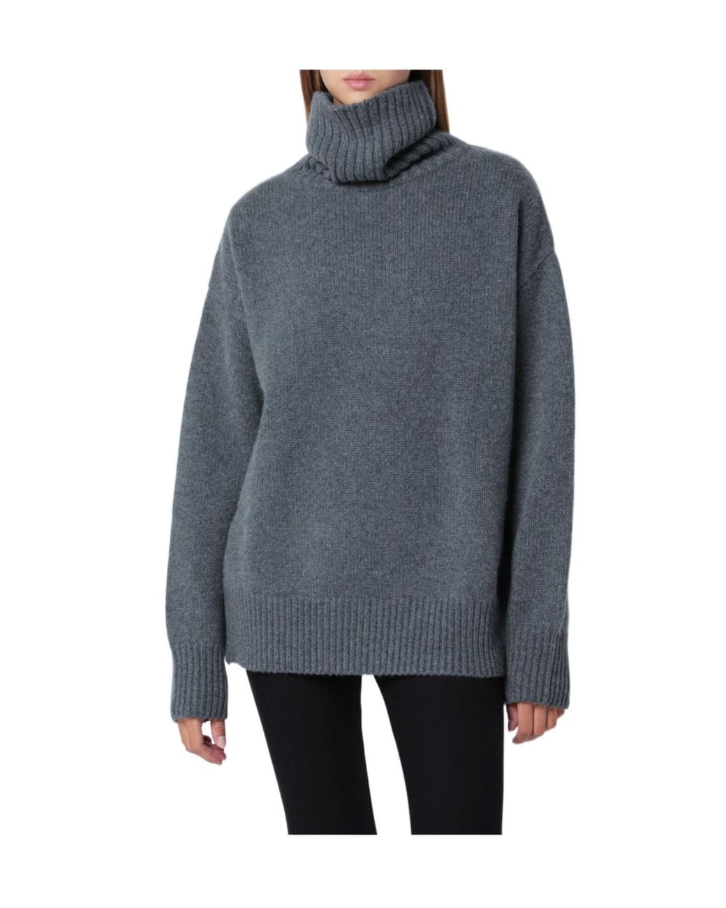 Extreme Cashmere Gray Long-Sleeved Sweater
