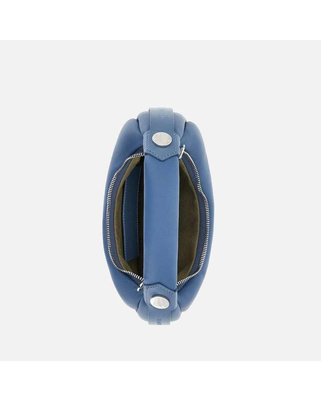 Hogan Blue Zip-Closure Shoulder Bag