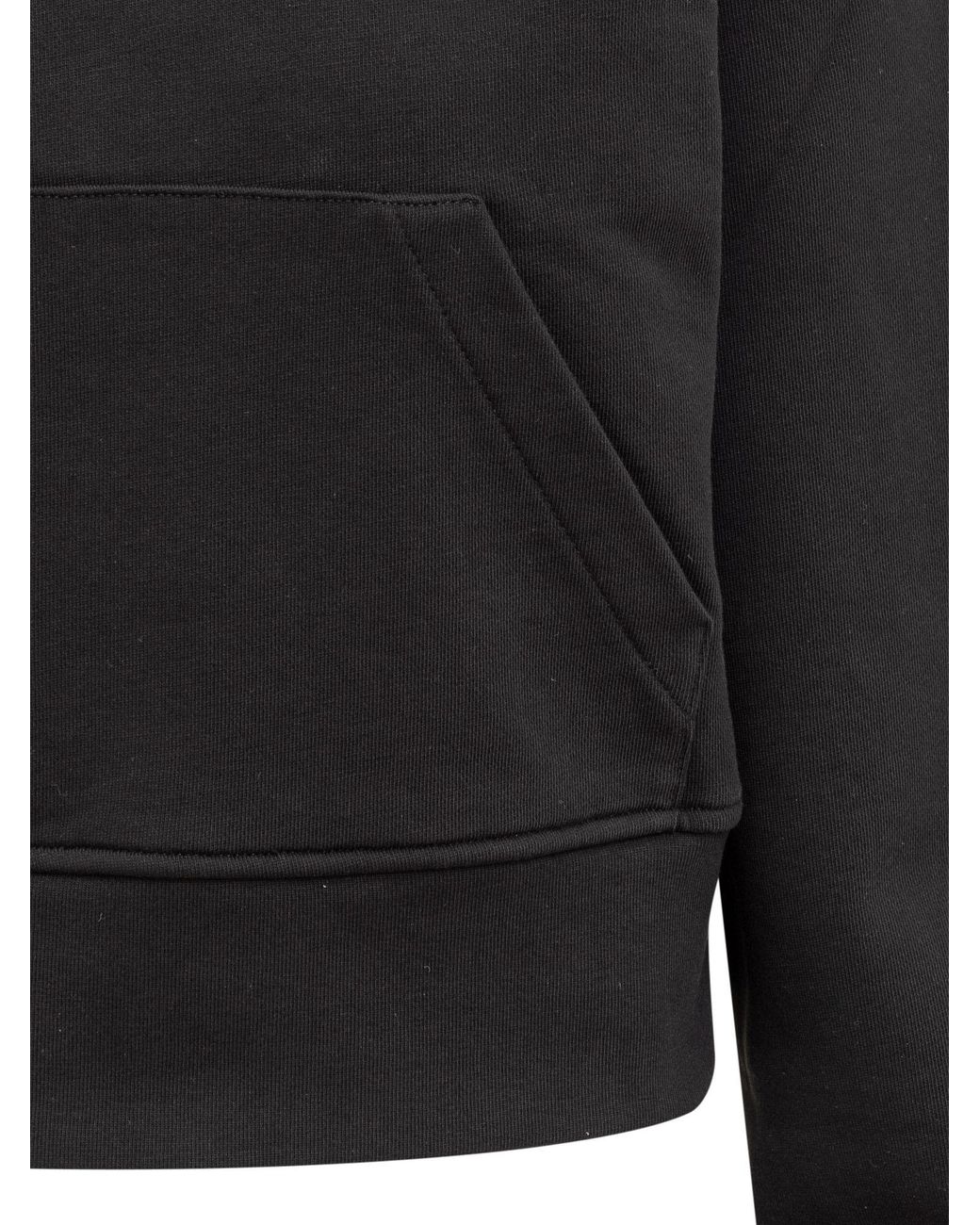 Palm Angels Black Logo Detailed Hoodie