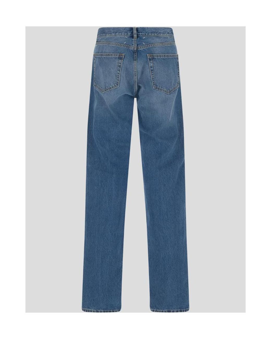 Maison Margiela Blue Straight-Leg Jeans for men