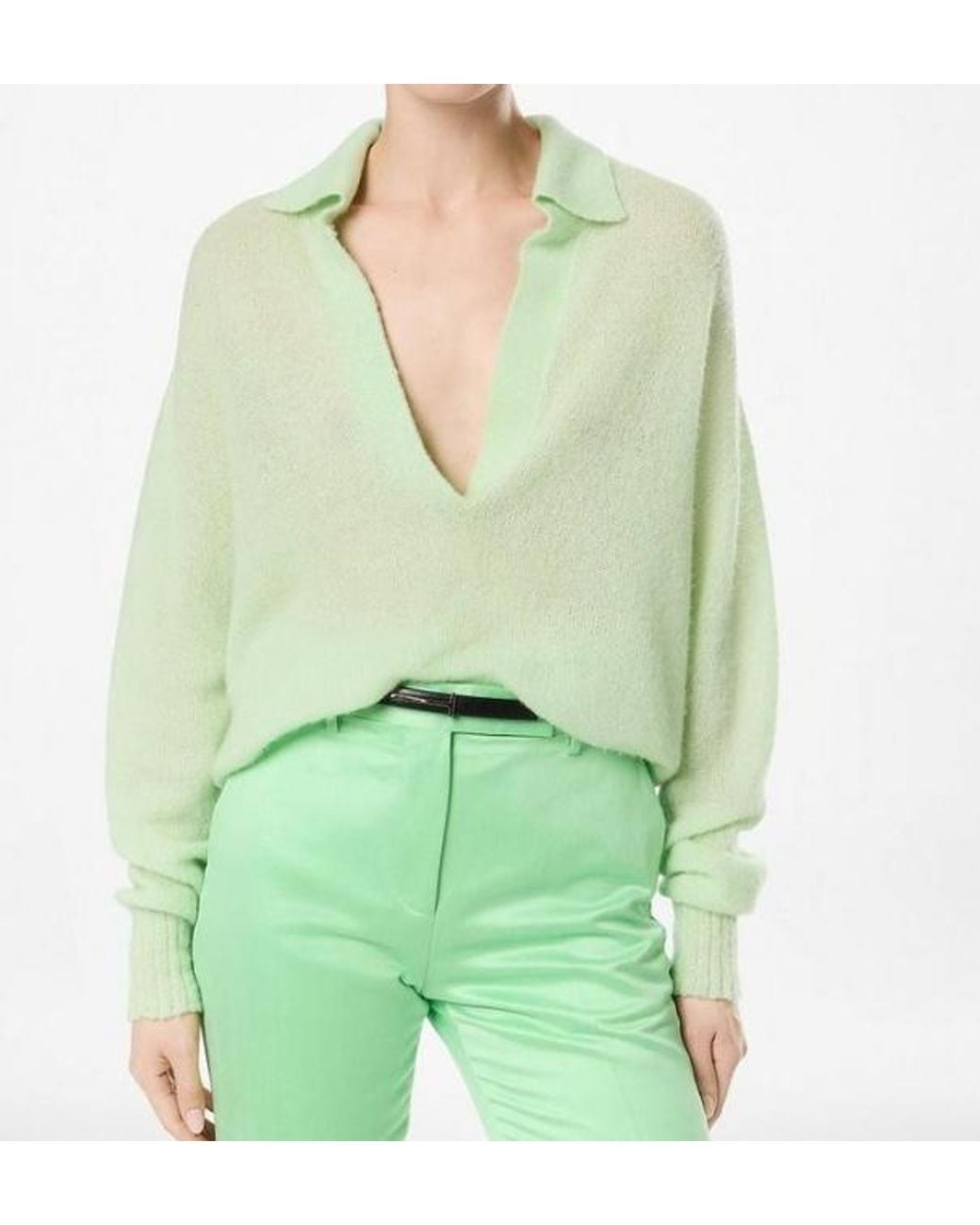 Tom Ford Green Polo Shirt Sweater