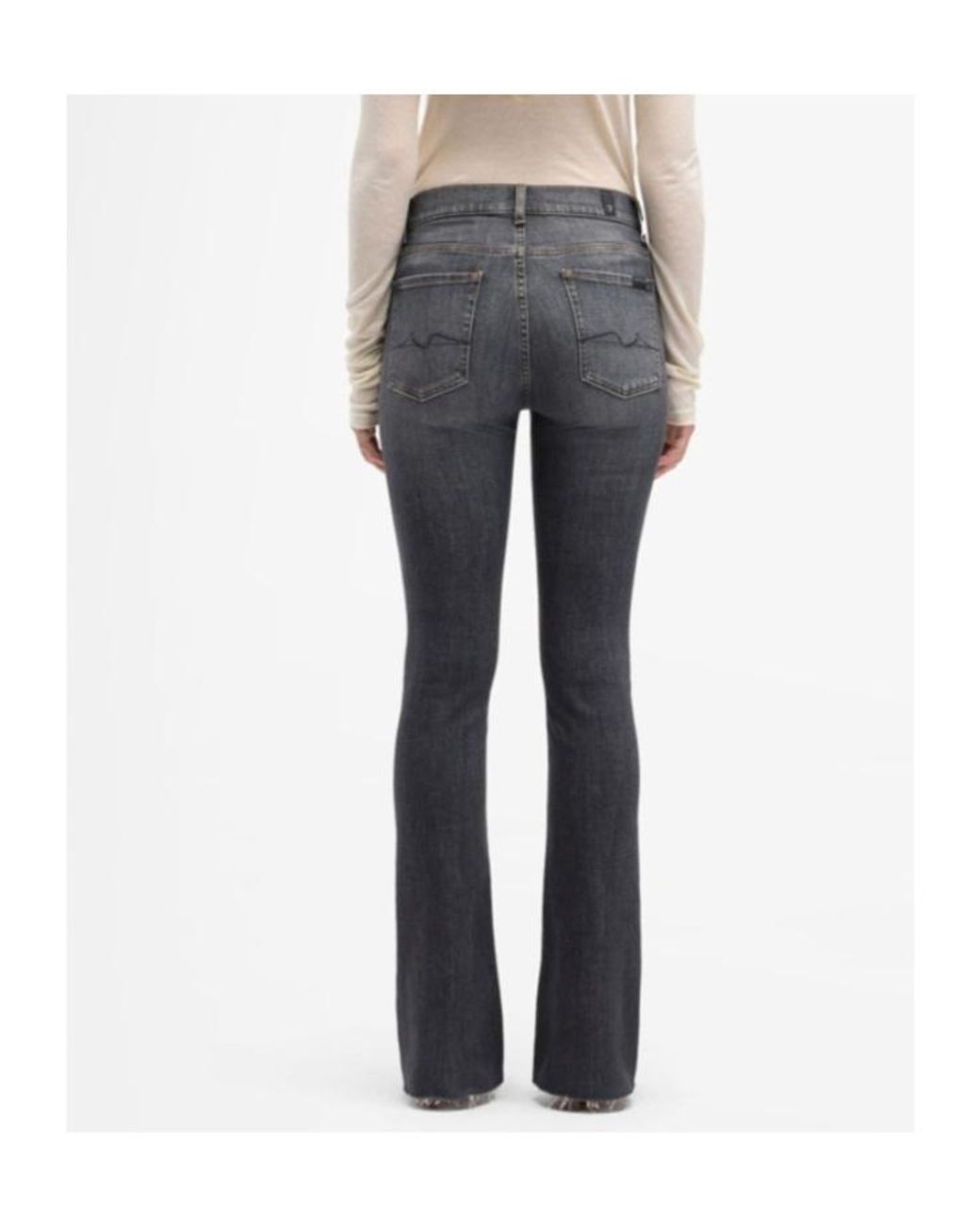 7 For All Mankind Blue Tailorless Bootcut