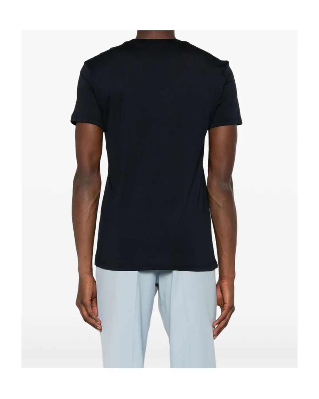 PT01 Black Crew-Neck T-Shirt for men