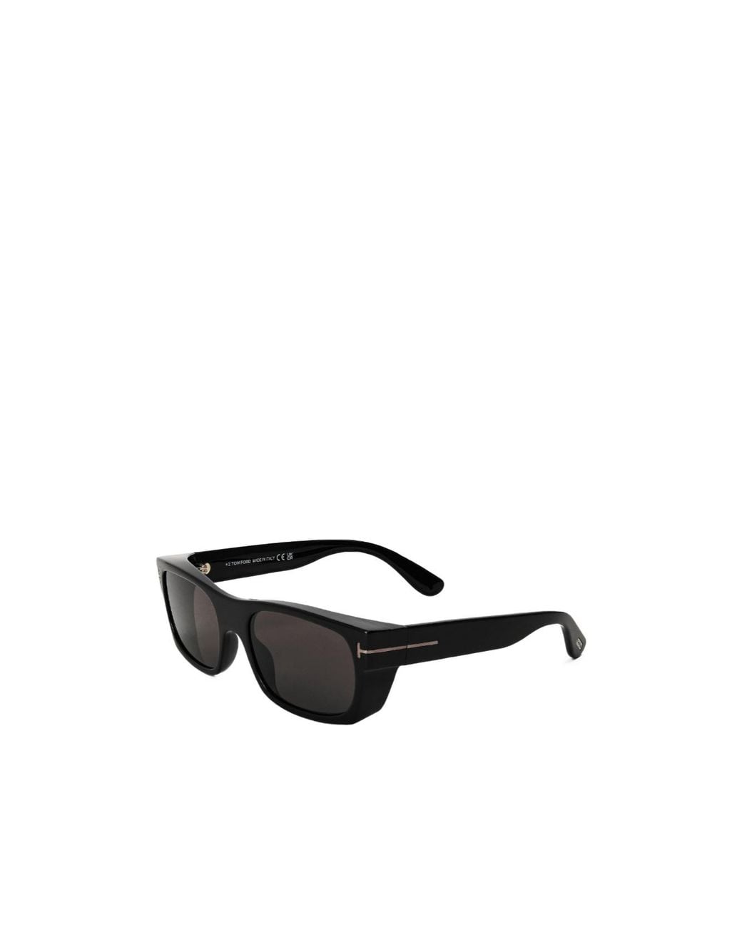Tom Ford White Rectangular Thick-Framed Sunglasses for men