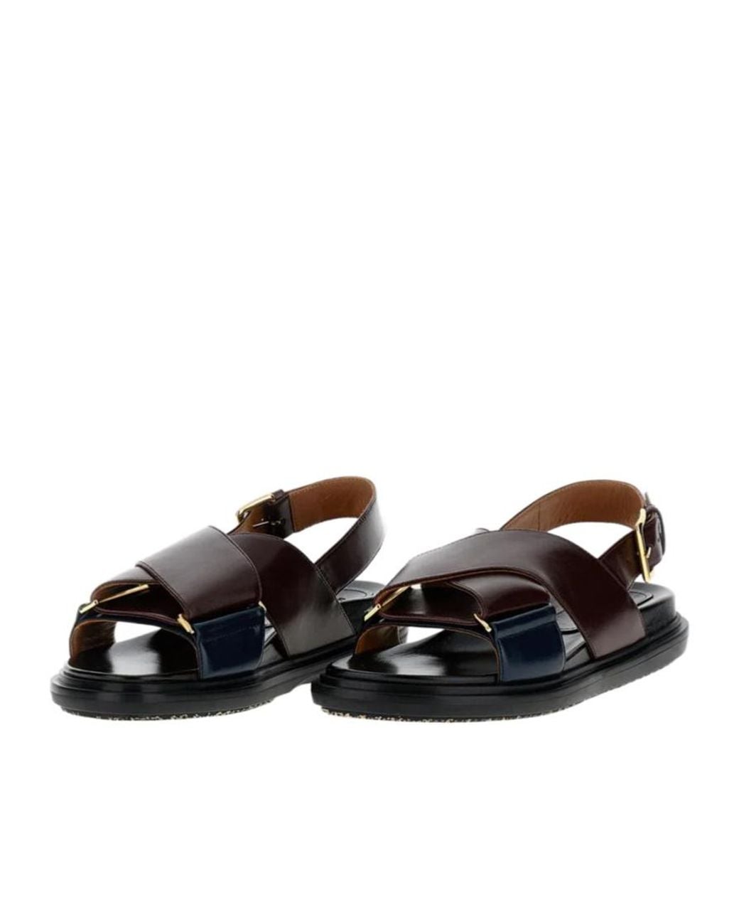 Marni Black Buckled Sandals