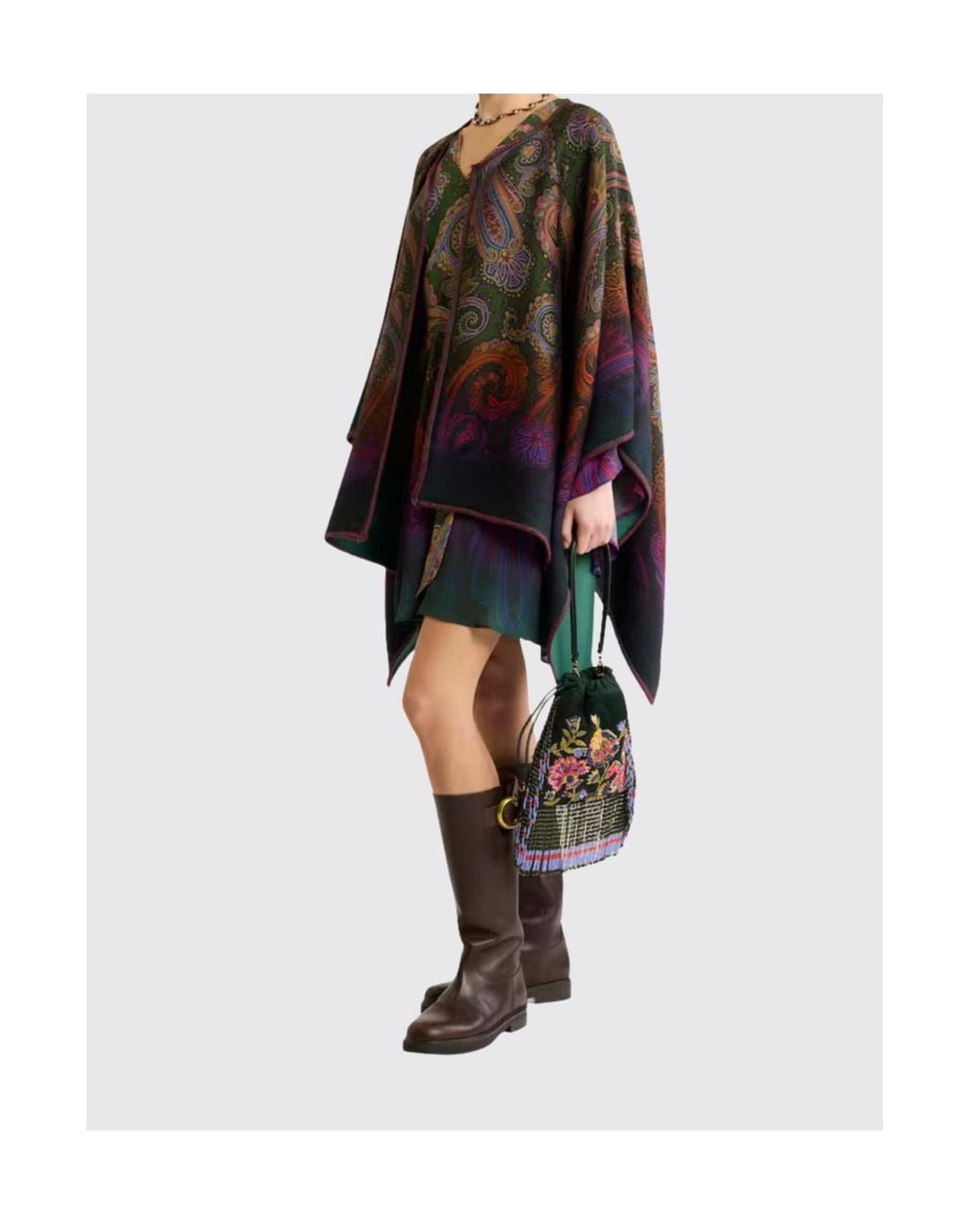 Etro Black Paisley Shawl