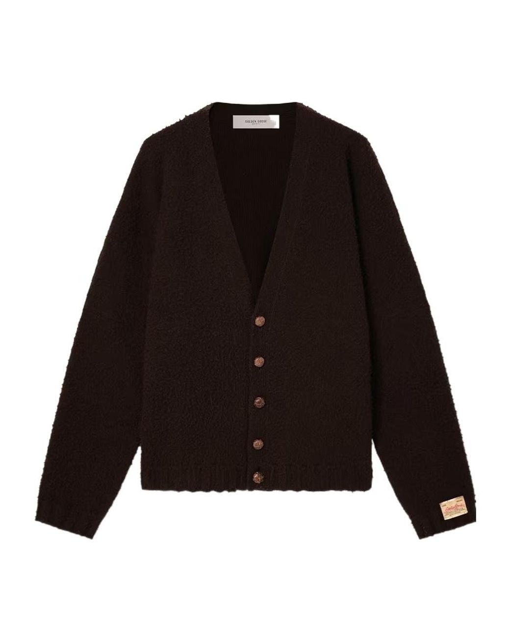 Golden Goose Deluxe Brand Black Oversized Cardigan for men