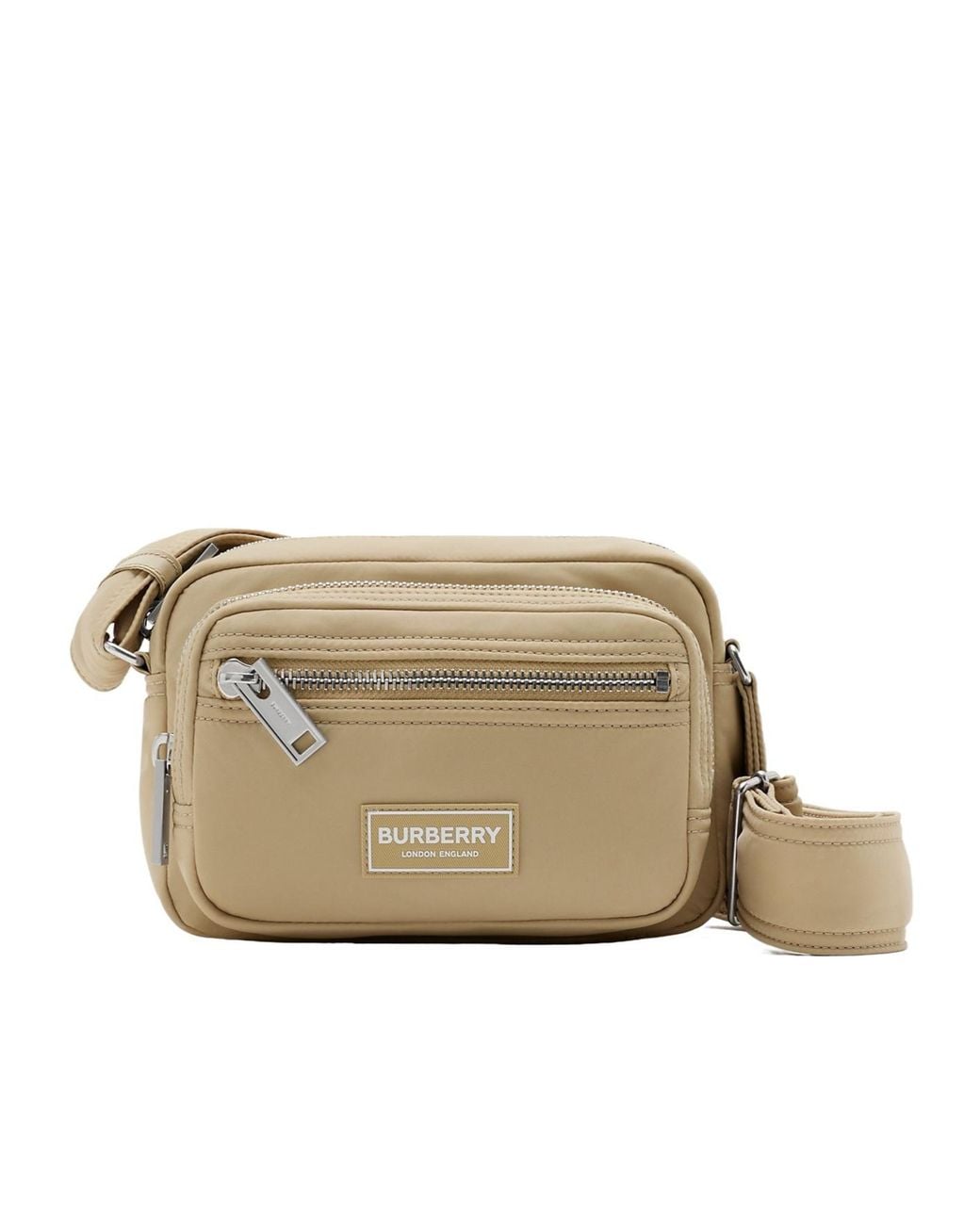 Burberry Natural Zipper Shoulder Bag for men