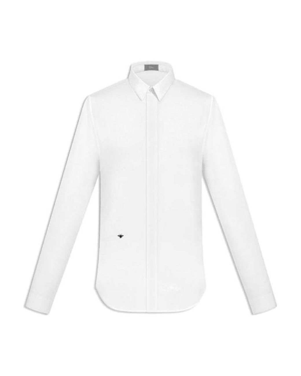 Dior Homme Bee Embroidered Long-Sleeved Shirt in White for Men | Lyst