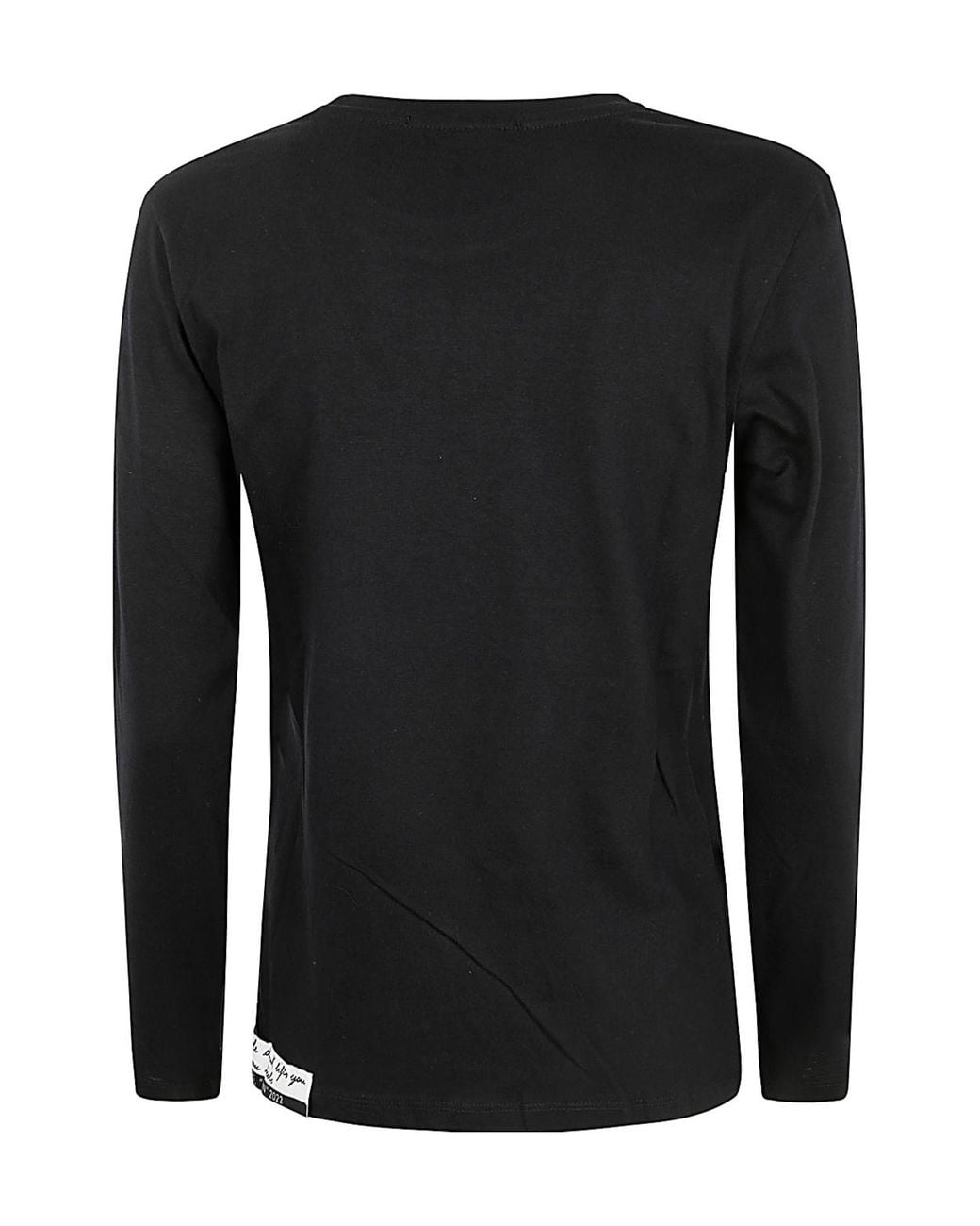 Maria Calderara Black Appliqué-Motif Top