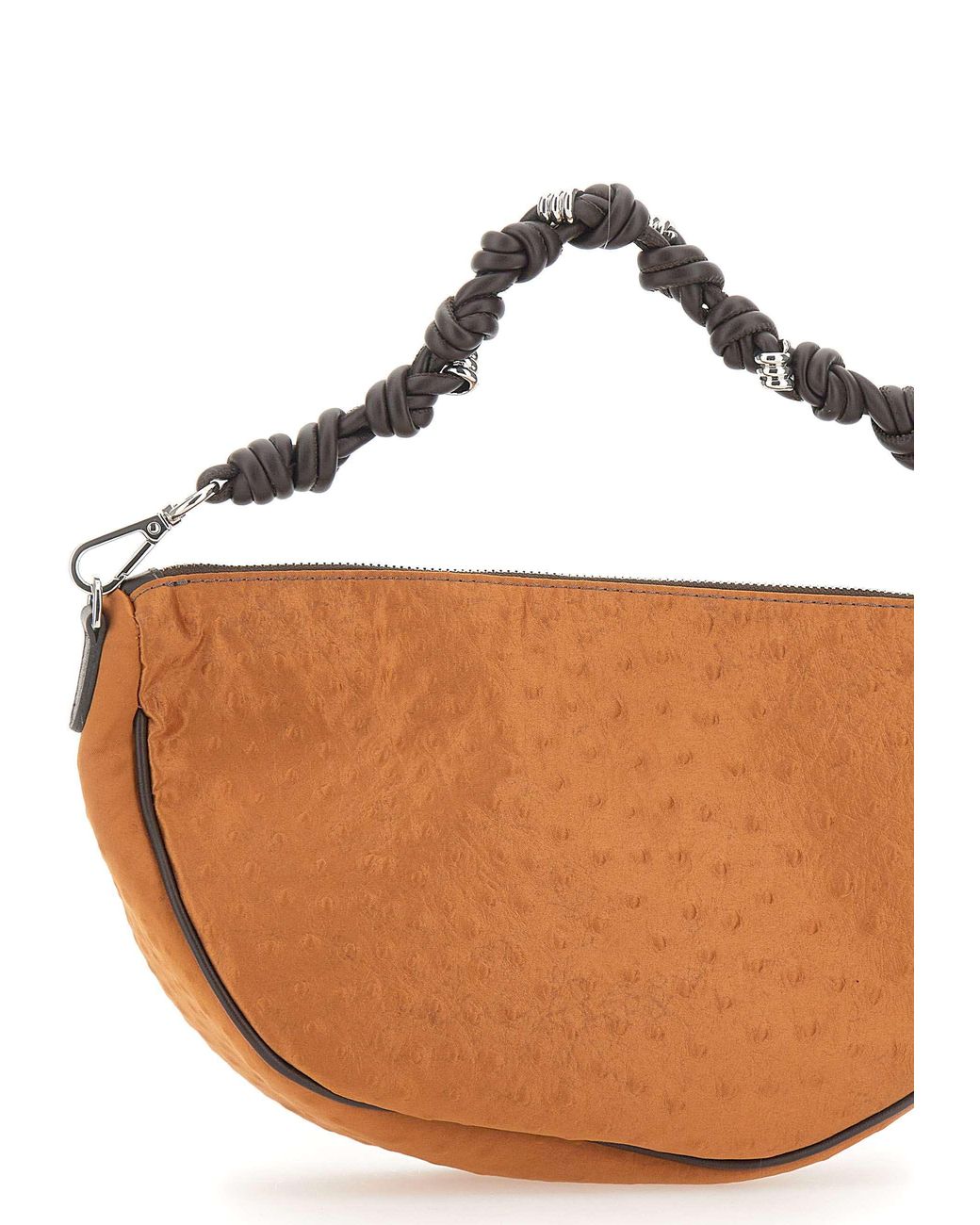 Gianni Chiarini White Cleo Crescent Shoulder Bag