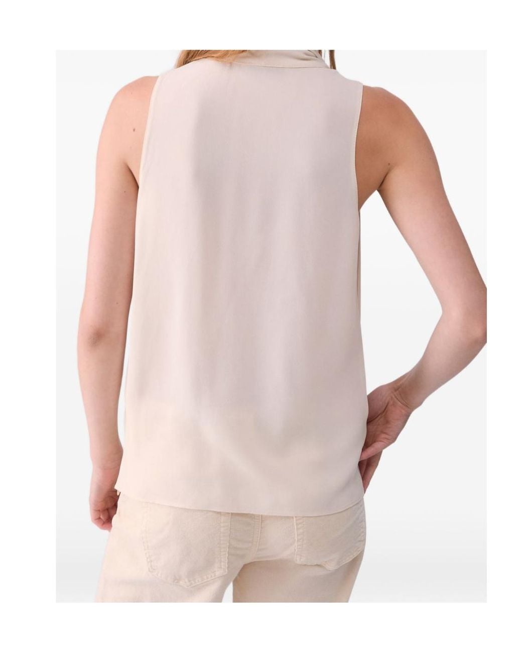 Liu Jo White Top With Scarf