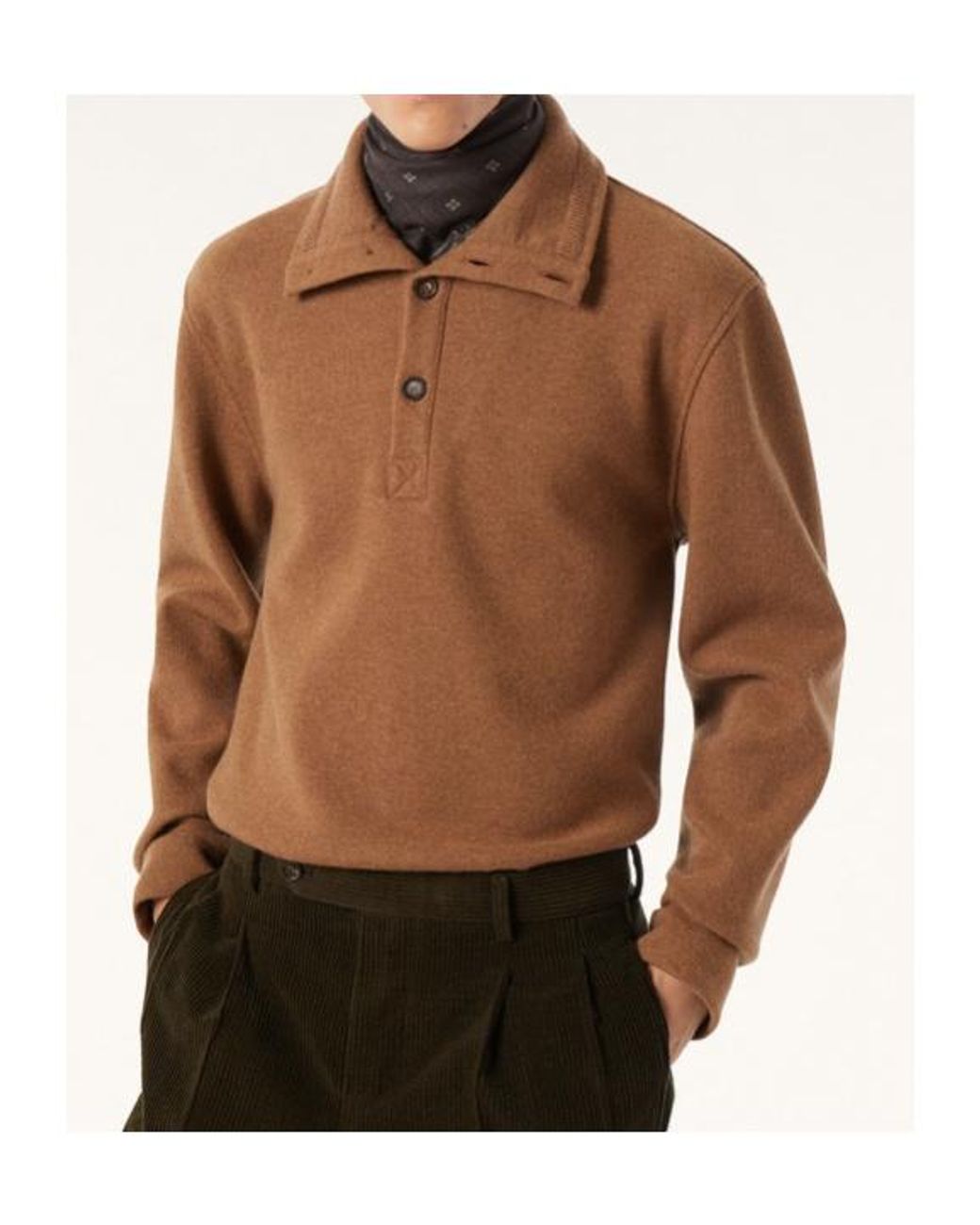 Loro Piana Brown Hazel Polo Shirt for men