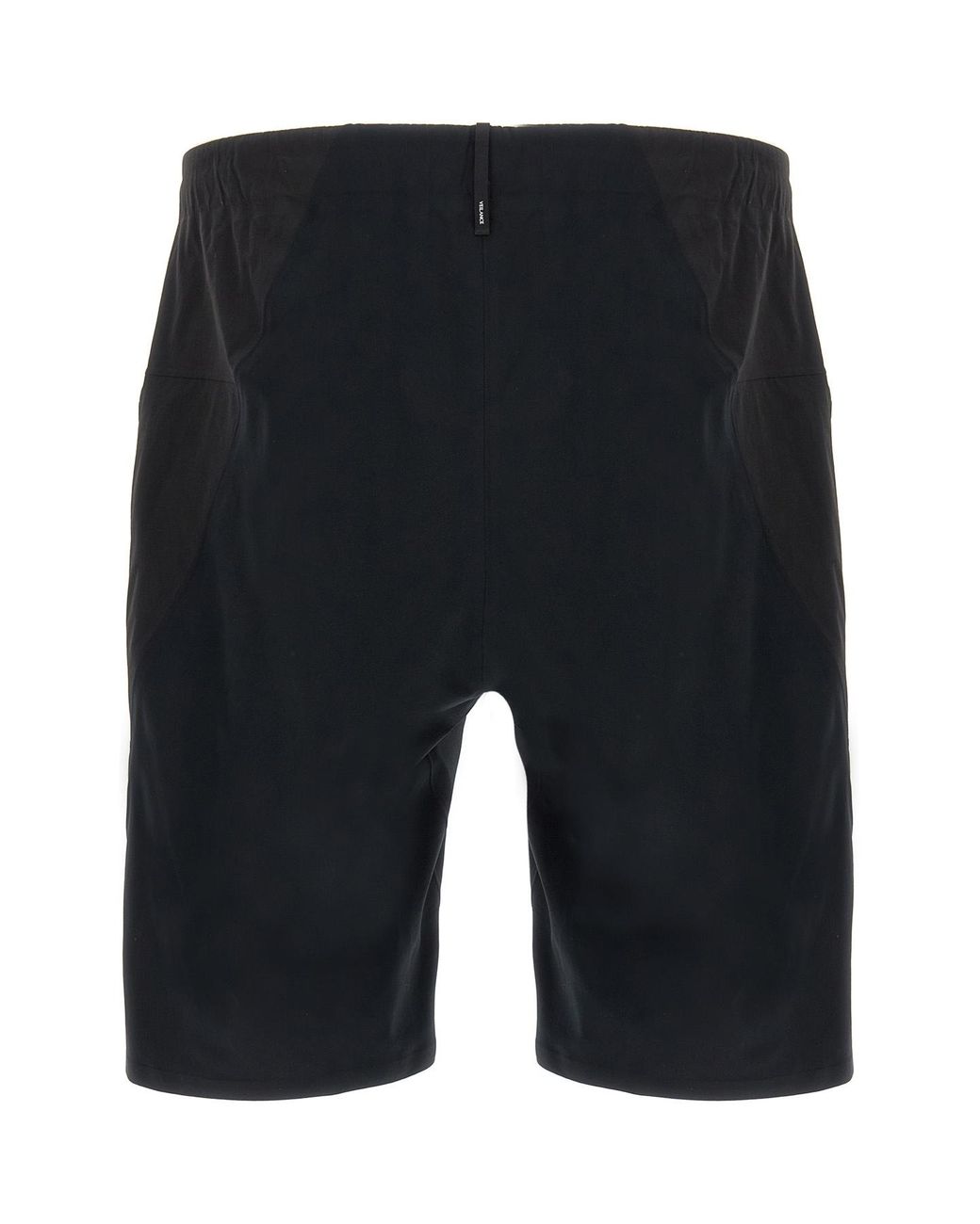 Veilance Black Elastic Waist Shorts for men